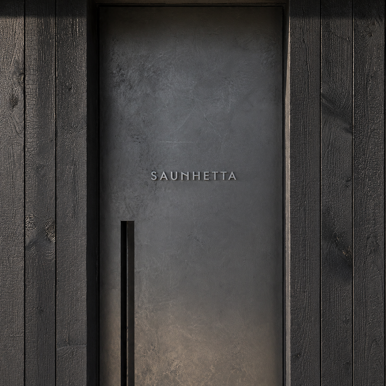 Render della porta d'ingresso della sauna